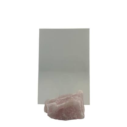 Ruwe bergkristal kwarts fotolijst roze