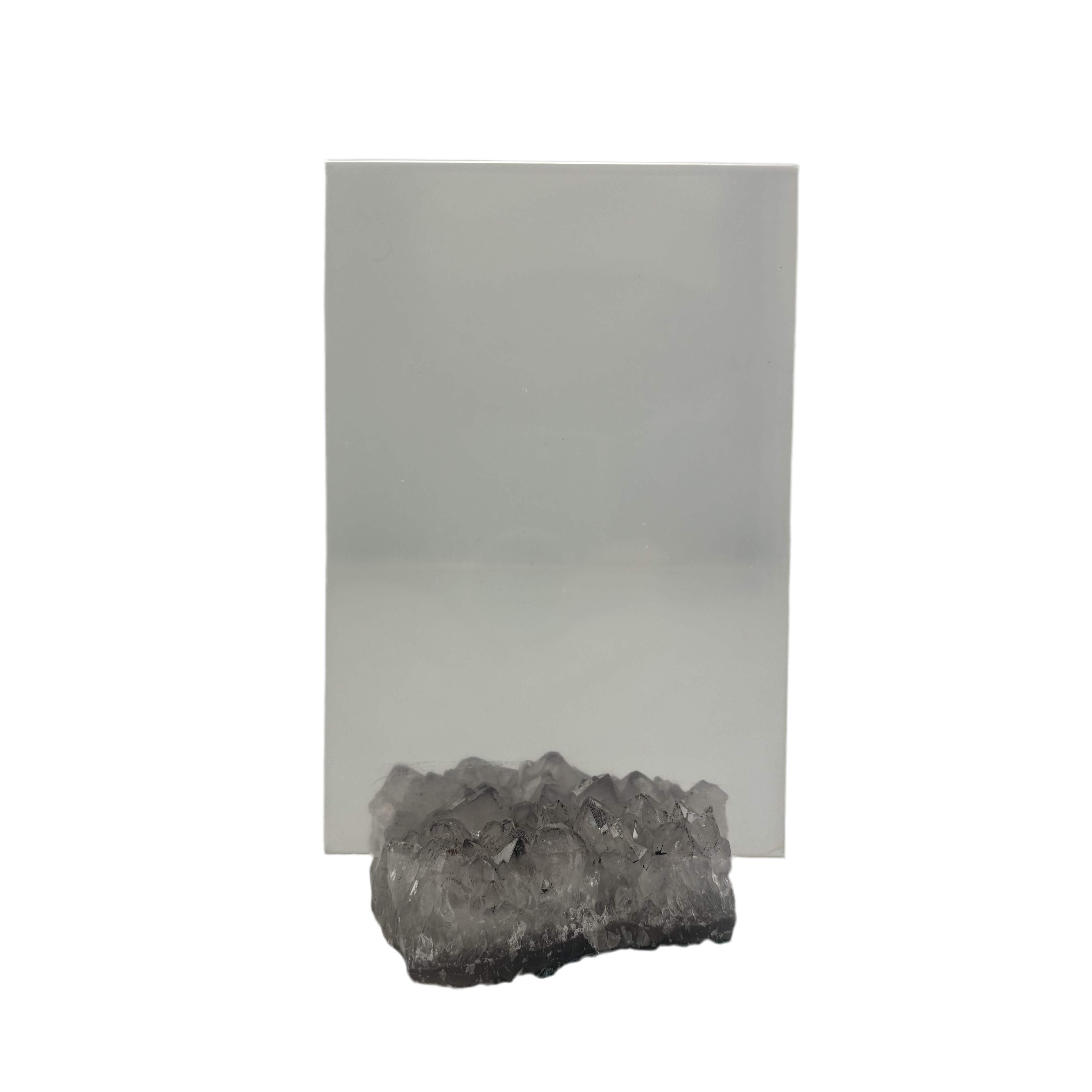 Ruwe amethist fotolijst grijs/paars