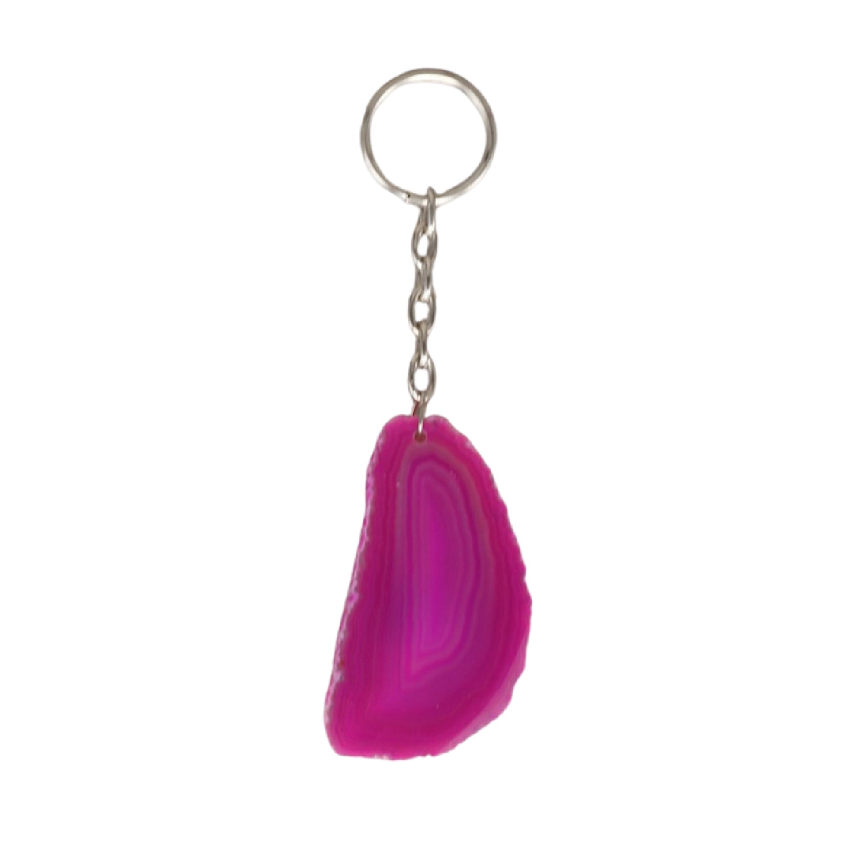Agaat schijf roze